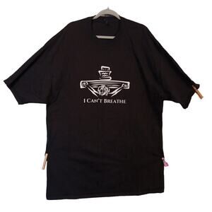 I Can't Breathe Black tShirt Graphic Tee Black Lives Matter Sz 3XL Beefy Hanes